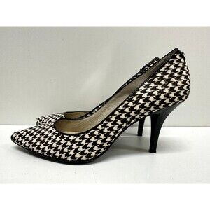 Michael Kors Dorothy  women size 8M pump haircalf leather heel shoes